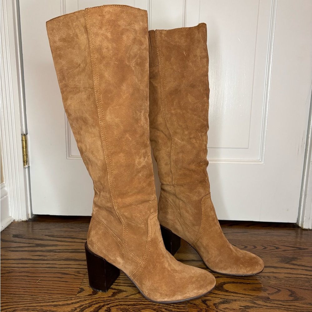 Dolce Vita Brown Suede Heeled Boots